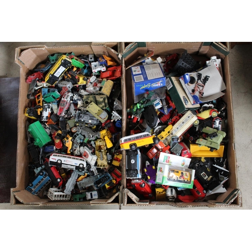 862 - Mixed large collection of miscellaneous cars and vehicles inc. boxed PG Tips van, Corgi Volkswagen, ... 