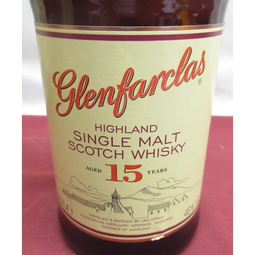 1202 - Glenfarclas Highland Single Malt Scotch Whisky aged 15 years, 700ml 46%vol, in tube,