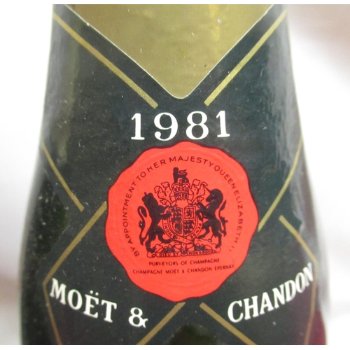 1195 - Moet & Chandon Dry Imperial Champagne 1981, 75cl, old style green label, no proof given, Charles Hei... 