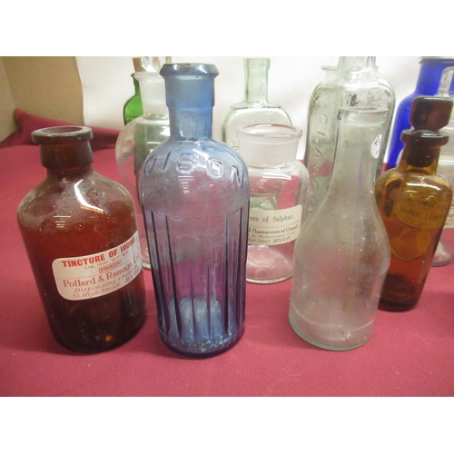 269 - Pharmaceutical, chemist and condiment bottles inc. Patersons camp coffee & chicory bottle, Dr. Adolf... 