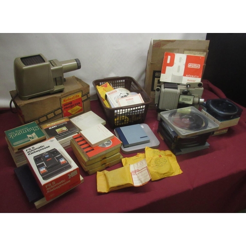 286 - Kodak Kodalside home projector, Eumig P8 automatic novo projector, Agfa F8 S automatic klebepresse a... 