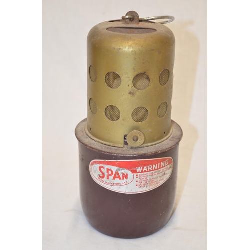 808 - Vintage Span Marketing Ltd fuel lamp, approx H22cm