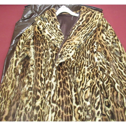 Vintage ocelot fur on sale coat