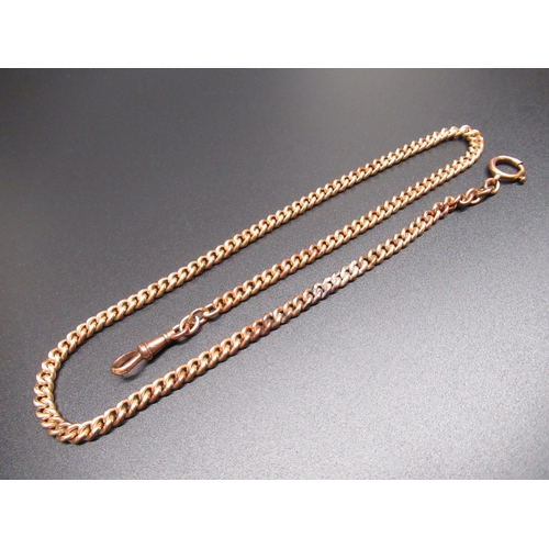 6 - 14ct yellow gold curb link necklace, L47cm, stamped 585, 38.0g