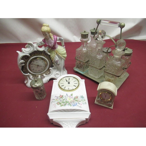 203 - C20th six bottle cruet on stand, Ansley 