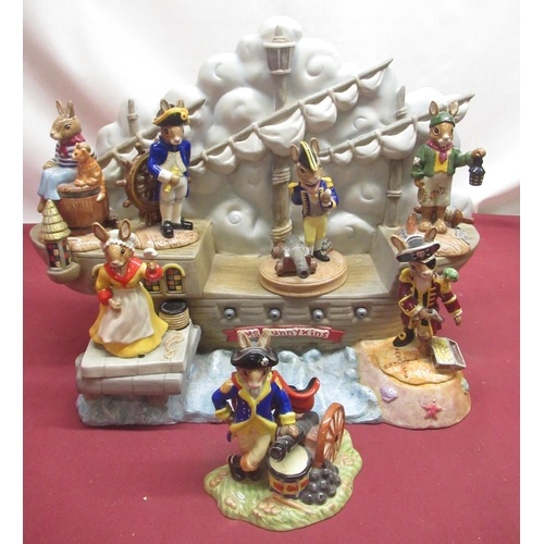 206 - Six Royal Doulton Bunnykins 