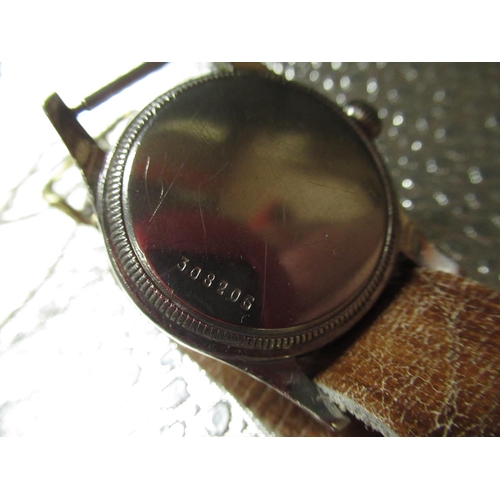 75 - 1940's Rolex/Tudor Oyster hand wound sports wristwatch, champagne Arabic dial with centre seconds si... 