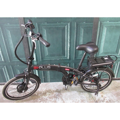 E Plus 24 Volt Electro Assisted Cycling City Folder bike with battery and charger