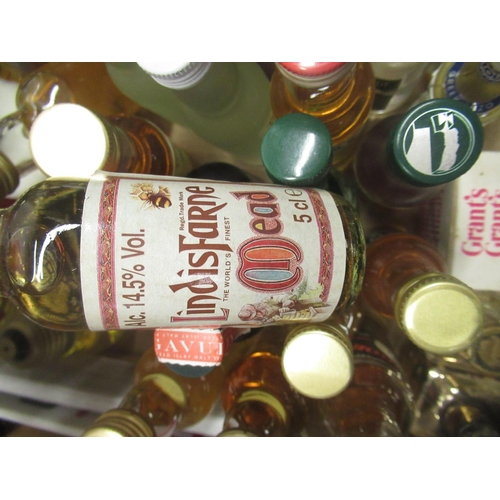 116 - Single malt, blended whisky miniatures and other spirits incl Drambui, Port, Canadian Club, etc (2 b... 