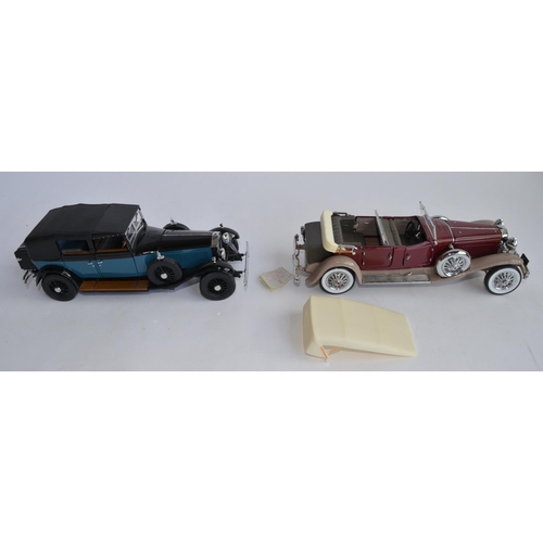 244 - Syd Little Collection - Three 1:24 scale die cast models from Franklin Mint, 1935 Mercedes Benz 500K... 