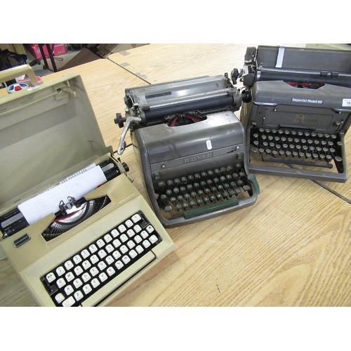 169 - Imperial model 60 typewriter, Royal typewriter and Smith-Corona portable typewriter (3)