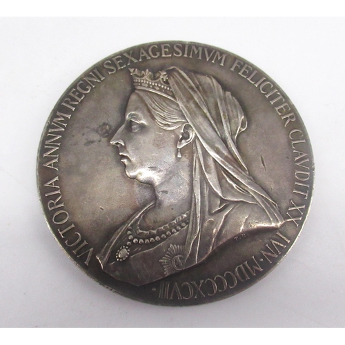 58 - 1897 Queen Victoria Diamond Jubilee Silver Medal, 2.73ozt