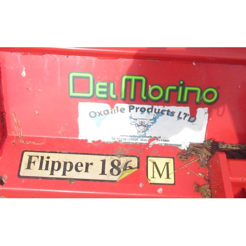 1124 - Del Morino Flipper 186 6ft flail mower, with extra spaces for bigger tractors