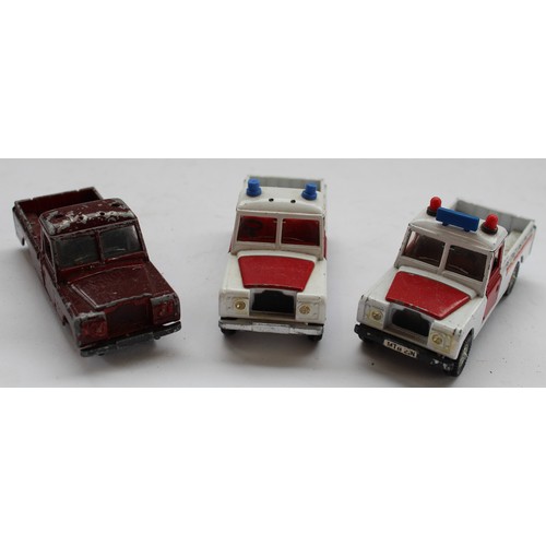 565 - Collection of Dinky and Corgi diecast Service vehicles including Land Rovers, etc