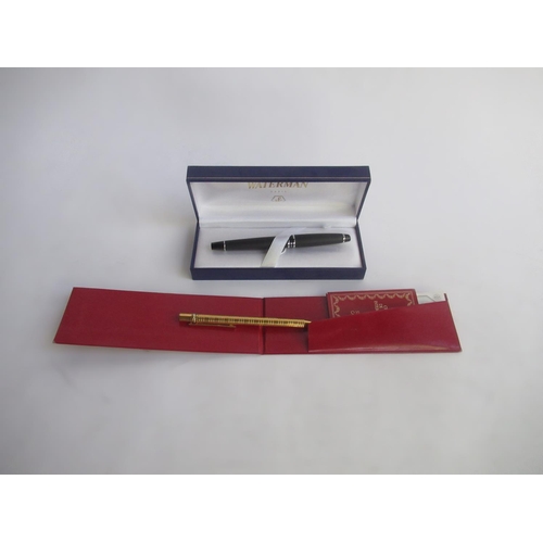 231 - Syd Little Collection - Boxed Waterman of Paris fountain pen and a Cartier propelling pencil complet... 