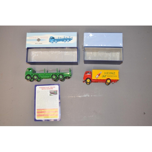 888 - Seven boxed modern Dinky/Atlas Editions die-cast vehicles, 2 vintage Matchbox Scammell mobile cranes... 