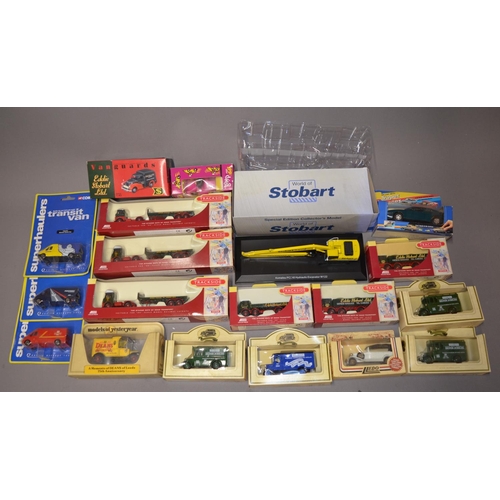 889 - Collection of boxed die-cast model vehicles, mostly Eddie Stobart and mostly 1/76 from Lledo and Tra... 