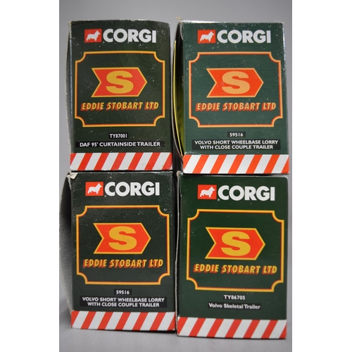 891 - Collection of Eddie Stobart related die-cast vehicle models, mostly by Corgi. See photos for codes, ... 