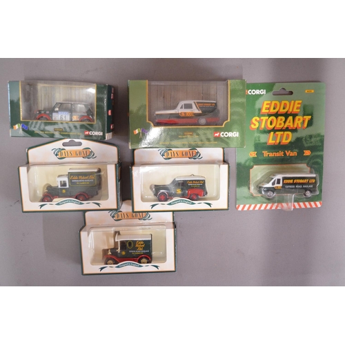 891 - Collection of Eddie Stobart related die-cast vehicle models, mostly by Corgi. See photos for codes, ... 