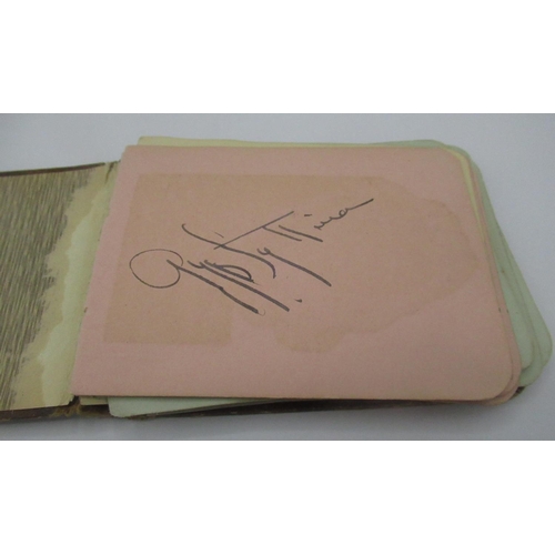 1005 - Autograph book containing signatures from Billy Rutherford, Nin Mae McKinney, Con Kenna, Harold Rams... 