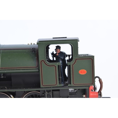 715 - 2 Hornby OO gauge 0-6-0 model tank engines:
R3104 0-6-0ST Class J94 loco '7086', figures painted and... 