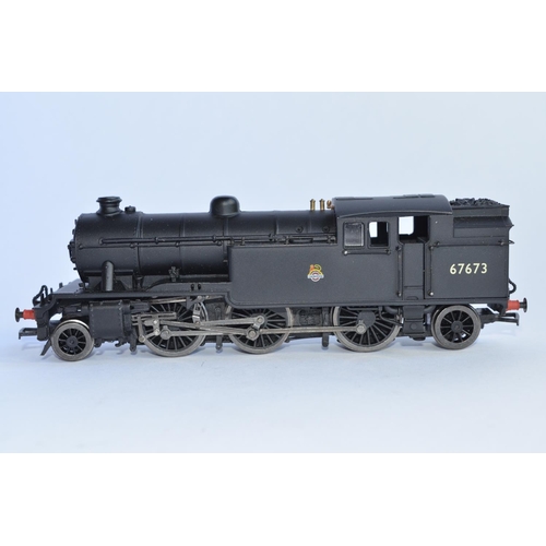 717 - Bachmann Branch-Line 31-609 2-6-2 V3 tank engine, 67673 plain (matt) black, E/emblem (missing separa... 