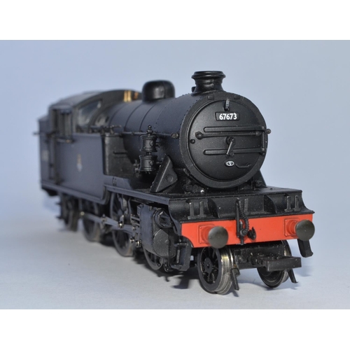 717 - Bachmann Branch-Line 31-609 2-6-2 V3 tank engine, 67673 plain (matt) black, E/emblem (missing separa... 