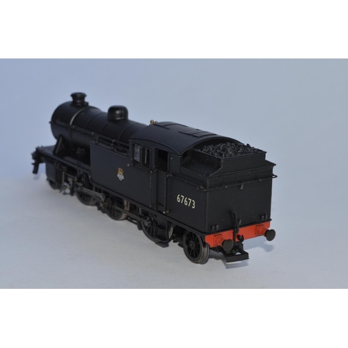 717 - Bachmann Branch-Line 31-609 2-6-2 V3 tank engine, 67673 plain (matt) black, E/emblem (missing separa... 