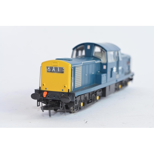 745 - A boxed OO gauge British Rail Blue Heljan Class 17 diesel electric locomotive with yellow panels, D8... 