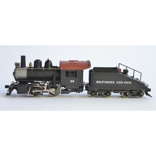 721 - A boxed HO Rivarrossi 0-4-0 Class 16 Baltimore And Ohio loco and tender with instructions.