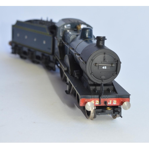 722 - An OO gauge D67 Dapol Class 2P 4-4-0 in SDJR dark blue livery.