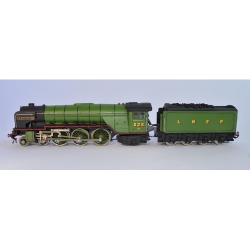 728 - 2 repainted OO gauge electric train models:
Trix Class 2 4-6-2 tender as LNER 525 