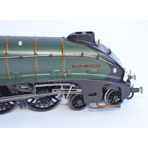 730 - Hornby A4 Class 4-6-2 electric train model renamed to represent 60021 'Wild Swan'. No box etc.