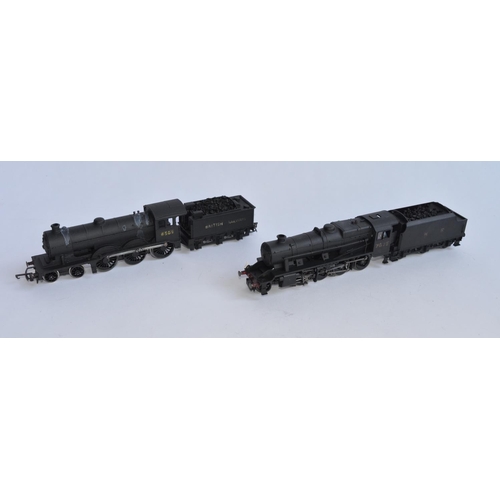 731 - 2 OO gauge Hornby steam train models, both re-painted in matt black wartime finish:
R2227 LNER 2-8-0... 