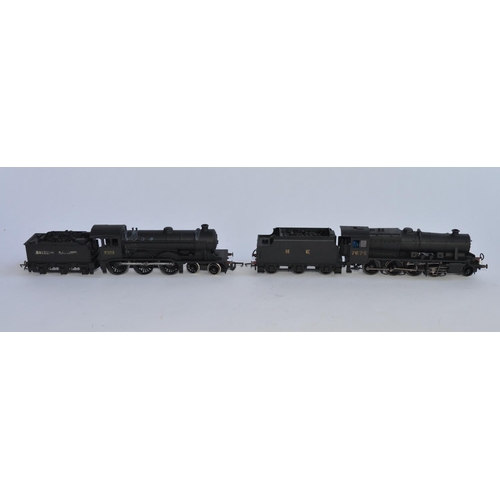 731 - 2 OO gauge Hornby steam train models, both re-painted in matt black wartime finish:
R2227 LNER 2-8-0... 