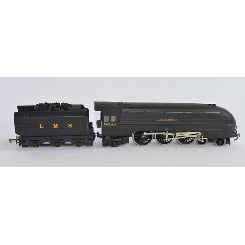 734 - 3 OO gauge electric train models:
Hornby Class 8P Coronation 4-6-2 model repainted in matt black liv... 