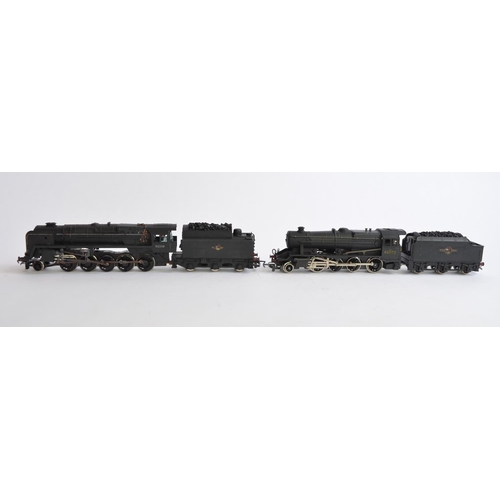 737 - 2 OO gauge electric locos, 
Hornby R264 BR Class 9F 2-10-0 92200 repainted in matt black and weather... 