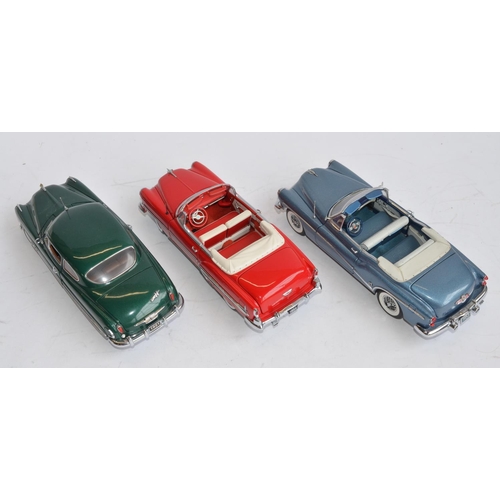 852 - 3 1/24 die-cast model cars:
Boxed Franklin Mint 1951 Hudson Hornet, good overall condition, some dam... 