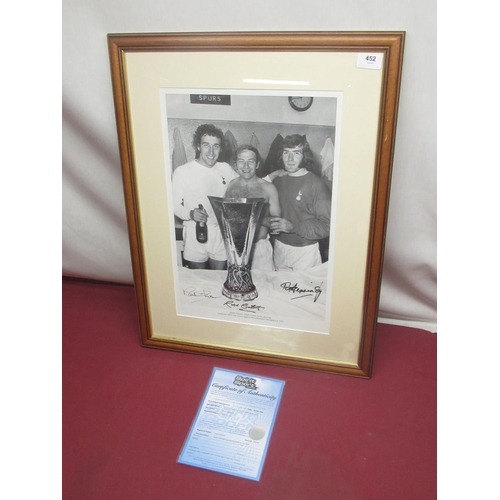998 - 1972 UEFA Cup Winners Signed Limited Edition Print- Martin Chivers, Ralph Coats and Pat Jennings