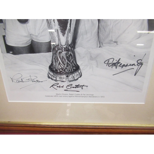 998 - 1972 UEFA Cup Winners Signed Limited Edition Print- Martin Chivers, Ralph Coats and Pat Jennings