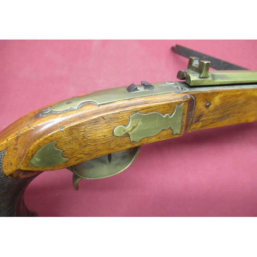 230 - Early C19th German pistol crossbow, with 14