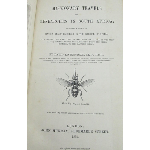 1028 - Livingstone(David),Missionary Travels and Researches in South Africa, John Murray, 1857, Rebound, ne... 