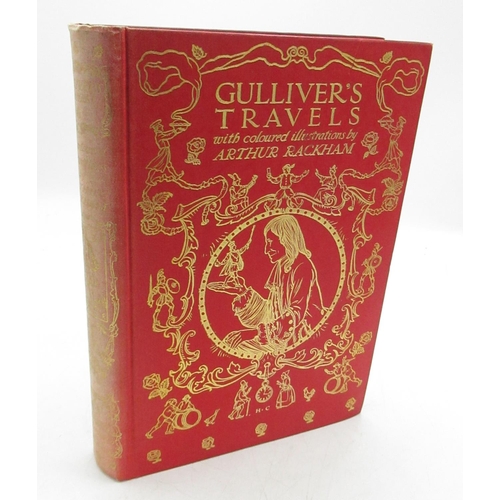 1036 - Swift(Jonathan) Gullivers Travels, Illustrated by Arthur Rackham, J.M.Dent & Co, 1909, hardcover, Il... 