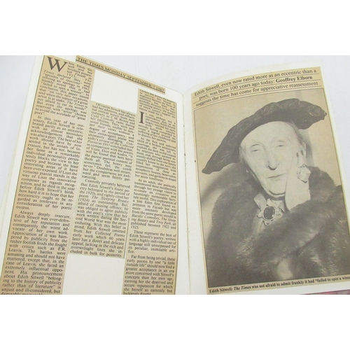 1041 - Sitwell(Edith) Epithalamum, Signed Limited Edition no.63 of 100, hardcover, 2 newspaper articles glu... 