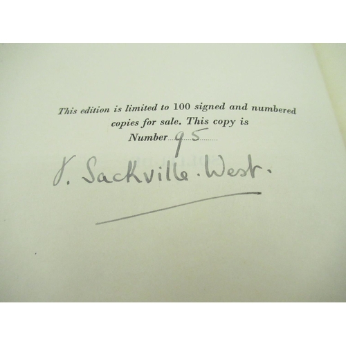 1045 - Sackville-West(V) Solitude a poem, The Hogarth Press, Signed Limited Edition no.95 of 100, 1938, har... 