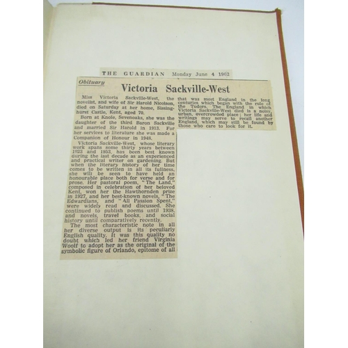 1045 - Sackville-West(V) Solitude a poem, The Hogarth Press, Signed Limited Edition no.95 of 100, 1938, har... 