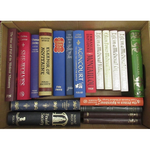 1068 - Folio Society - collection of books relating to medieval history inc. Weir(Alison) Eleanor of Aquita... 