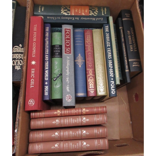 1073 - Folio Society - Large collection of history, poetry, and non-fiction inc. A History of Chinese Civil... 