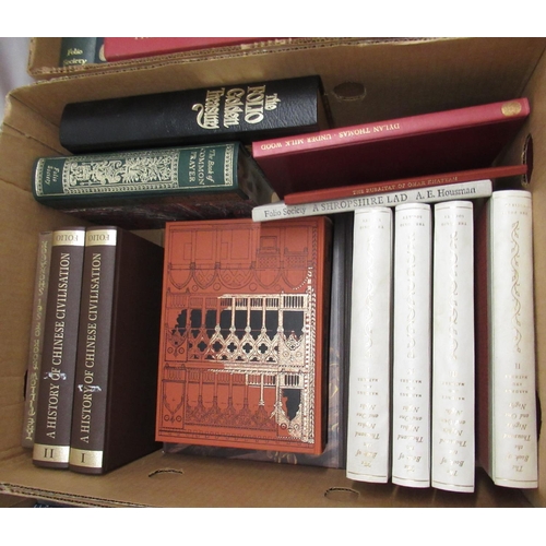 1073 - Folio Society - Large collection of history, poetry, and non-fiction inc. A History of Chinese Civil... 