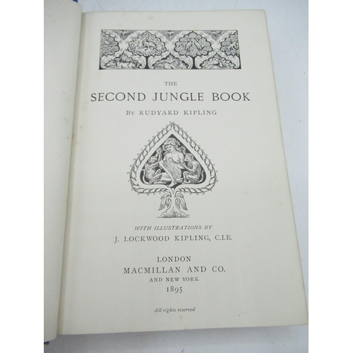 1078 - Kipling(Rudyard),The Jungle Book, Macmillan and Co., 1894, to front cover inside page there is a let... 